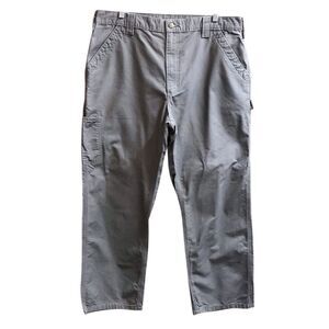 Carhartt Men's Loose Original Fit Gray Cotton Cargo Pants Size 38x30 (38x29)